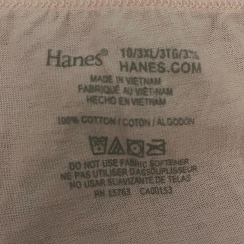 3X Hanes Women's Panties Set - Floral, White, Pink, and Blue - Picture 3 of 3